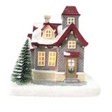 Vila Natalina Casa Com Luz Mini Cenário Enfeite De Natal