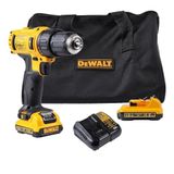 Parafusadeira E Furadeira De Impacto Bateria 12v 3/8 Pol 2 Baterias E Bolsa Dcd716d2-br Dewalt