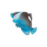 Peixe De Pelúcia Real Azul 40 Cm Antialérgico