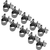 10 Grampos De Tubulação De Aço Inoxidável Com Mini Parafusos T Para 6mm-20mm Mangueira De Combustível Tamanho Opcional Para Encanamento (6-8