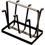 Rack De Secagem De Copos, Metal 6 Xícara De Silicone Ganchos Protetores Anti-deslizamento Garrafa De Secagem Árvore Para Copos, Organizador