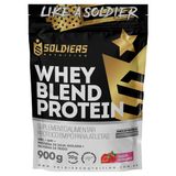 Whey Blend Protein Concentrado E Isolado - 900g - Soldiers Nutrition Morango