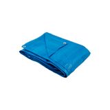 Lona Carreteiro Azul 100 Micras 70g/m2 Com Ilhoses Metálicos - Ajax, Opção: Azul, Tamanho: 2x2