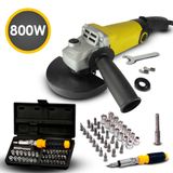 Esmerilhadeira Titanium 110v/220v + Jogo Soquetes 40pçs