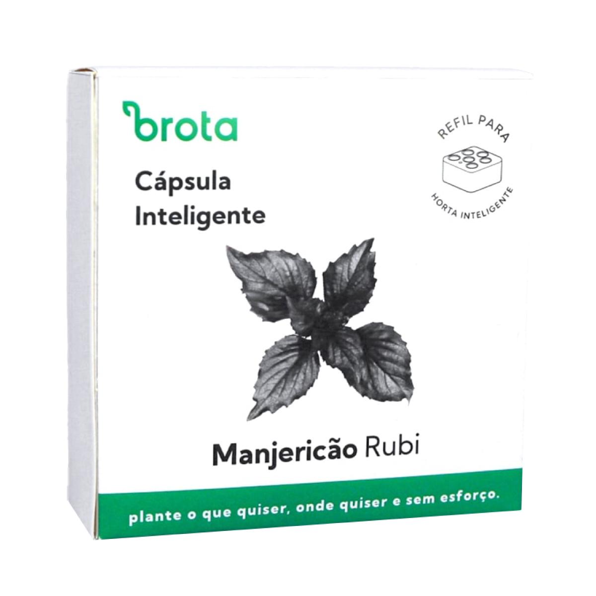 Capsula Manjericão Rubi Para Horta Autoirrigavel Brota