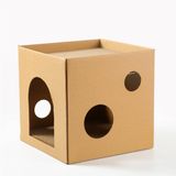 Cat House Cat Toys, Papel Ondulado Lixo Lixo Pet Suprimentos