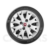 Kit 4X Calota Fiat Uno Palio Siena Aro 13 Com Emblema 158Cb