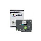 Fita Flexível Compatível Brother Tze Fx251 Branca 24mm