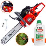 Motosserra Motorsserra Profissional Toyama Tcs53fg2 À Gasolina 49cc 2,8hp De Potência Robusta E De Alta Performance + Óleo Stihl 2t