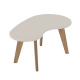 Mesa De Centro Orgânica Em Mdf Artely