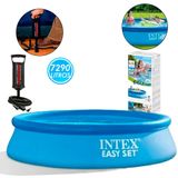 Piscina Inflavel 7290 Litros Easy Set Intex+ Bomba 28143 Kit