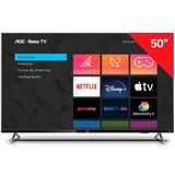 Smart TV 50" LED AOC Roku 4K HDMI, USB, Wi-Fi - 50U6125/78G