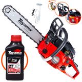 Moto Serra Motosserra À Gasolina Toyama Tcs53f-g2 49cc 2,8hp Sabre 16 Polegadas Ponta Rolante, Leve E De Alto Desempenho + Óleo Lubrificante 2 Temp