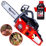 Motosserra Toyama Tcs53f-g2 À Gasolina 2t 49cc 2,8hp 13.500rpm Robusta E Resistente Sabre 16 Polegadas Corrente Oregon + Óleo Lubrificante 2t