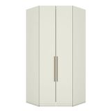 Armário De Canto Closet 2 Portas Seletto Areia - Henn