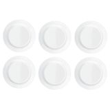 Pratos Rasos Duralex Opaline Menu 24cm 6 Unidades - Nadir 5743