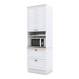 Torre Quente 1 Forno Americana Branco Com Tampo Calcare - Henn