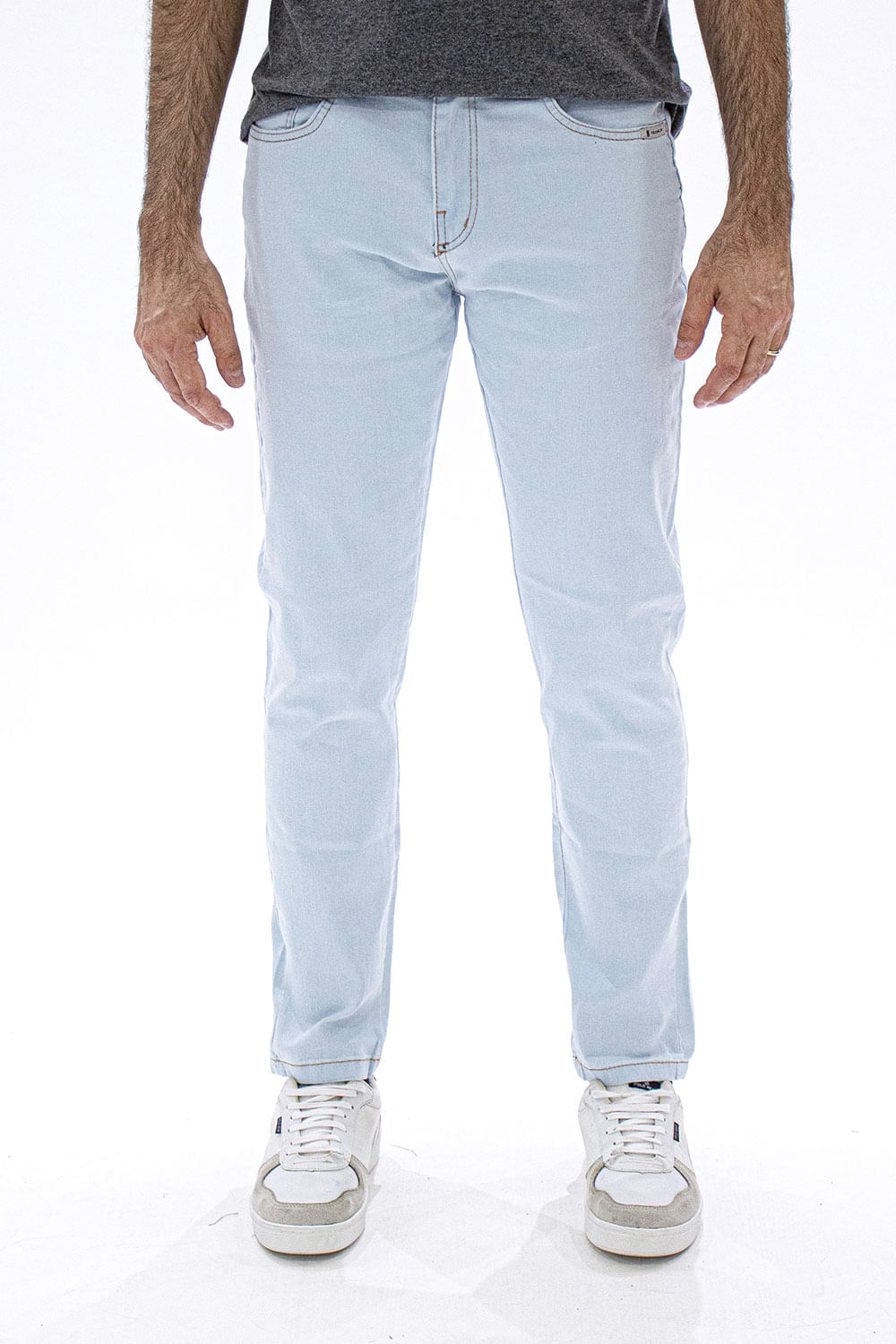 Calça Jeans Masculina Slim Blue Polo Wear Jeans Claro