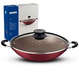 Panela Wok Tramontina Paris Antiaderente Tampa De Vidro 36cm