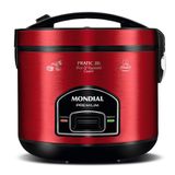 Panela Elétrica Mondial Pratic 10i Pe-46-10x Panela Elétrica De Arroz-127v-vermelho/inox