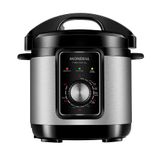 Panela De Pressão Elétrica Mondial Pratic Cook 3l Premium I Pe-47-3l-i Panela Elétrica De Pressão-127v-preto/inox
