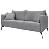 Sofa Liv 2 Lugares 180cm Pes Aço Linho 232 Cinza Ezz