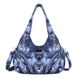 Bolsa Angelkiss Hobo, Bolsas Para Mulheres, Bolsa De Couro Azul