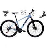 Bicicleta Aro 29 Ksw Xlt 24v K7 Câmbios Shimano Freio Hidráulico Garfo Trava - Azul Tam.15