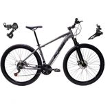 Bicicleta Aro 29 Ksw Xlt Alumínio 24v Câmbios Shimano Garfo Suspensão - Grafite Tam.19