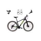 Bicicleta Aro 29 Ksw Xlt 24v K7 Câmbios Shimano Freio Hidráulico Garfo Trava Pneu Faixa - Preto/verde Tam.21