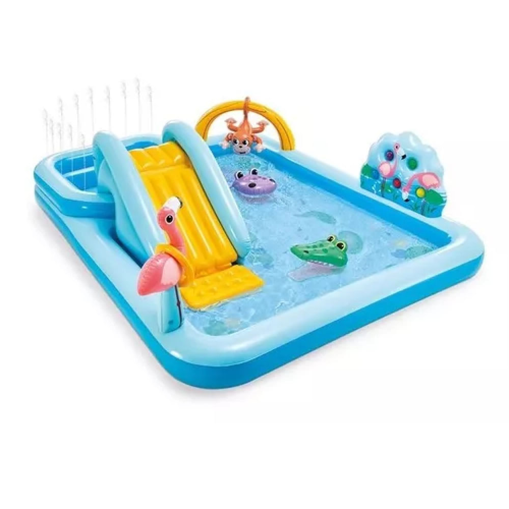 Piscina Intex Inflável Playground Aventura Na Floresta 493l