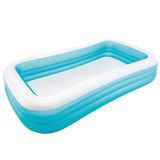 Piscina Inflável Retangular Para A Família Intex 1.050l