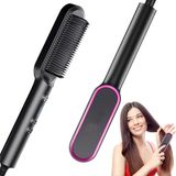 Escova 3 Em 1 Secadora Alisadora Cerâmica 110/220v Bivolt