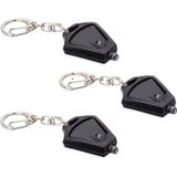 3 Pack Micro Light Keychain Mini Lanterna, Tocha De Luz Do Anel De Chave Ultra Brilhante, Luz De Cachorro, Luz De Segurança