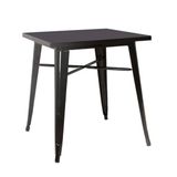 Mesa Bar Quadrada Tolix Iron Preto 80x80