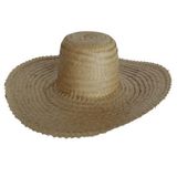 Chapéu Palha Mexicano Sombreiro Aba 14Cm Festa Praia Pesca