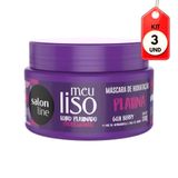 Kit C-03 Salon Line Meu Liso Loiro Platinado Platina Máscara 300g