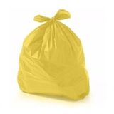 Saco De Lixo 40 Litros Colorido Amarelo Comum Com 100 Unid.