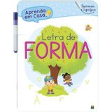 Livro Aprenda Em Casa - Escreva E Apague: Letra De Forma