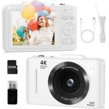 Câmera Digital Uhh Fhd 4k 48mp Com Tela De 2,8&quot; Com Zoom 16x Branco