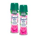 Kit 2 Odorizante De Roupas Comfort Boom Perfume Em Cristais Euforia Floral 275g