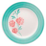Prato Raso De Cerâmica 24cm Estampa Donna Bloom 1 Unidade - Biona 102489