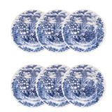 Pratos Fundos Com Estampa Cena Inglesa 21,5cm 6 Unidades - Biona 026836