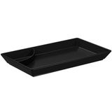 Prato Para Sushi Em Polipropileno 19,3x11,2x2,1cm Uno Coza - Brinox Preto 10158/0008