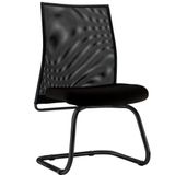 Cadeira De Escritório Ergonômica Liss Couro Sintético Preto