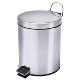 Lixeira Com Pedal E Balde Removível Em Aço Inox 12 Litros - Mundiart Bb3053 12