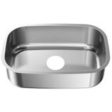 Cuba Retangular Ghel Plus Inox N1 460 X 300 X 170mm Aço 430 Sem Válvula Polida - Embalagem Com 3 Unidades