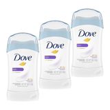 Kit 3 Desodorante Antitranspirante Stick Dove Fresh 45g