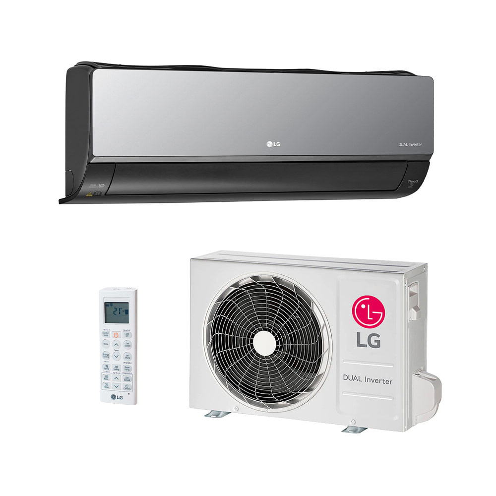 Ar Condicionado Split Hw Inverter Lg Dual Artcool Voice R-32 +ai 12000 Btus Frio 220v S3nq12jar1k.eb2gam1