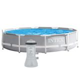 Piscina Intex 6.503 Litros Prism Estrutural Armação Bomba Filtrante